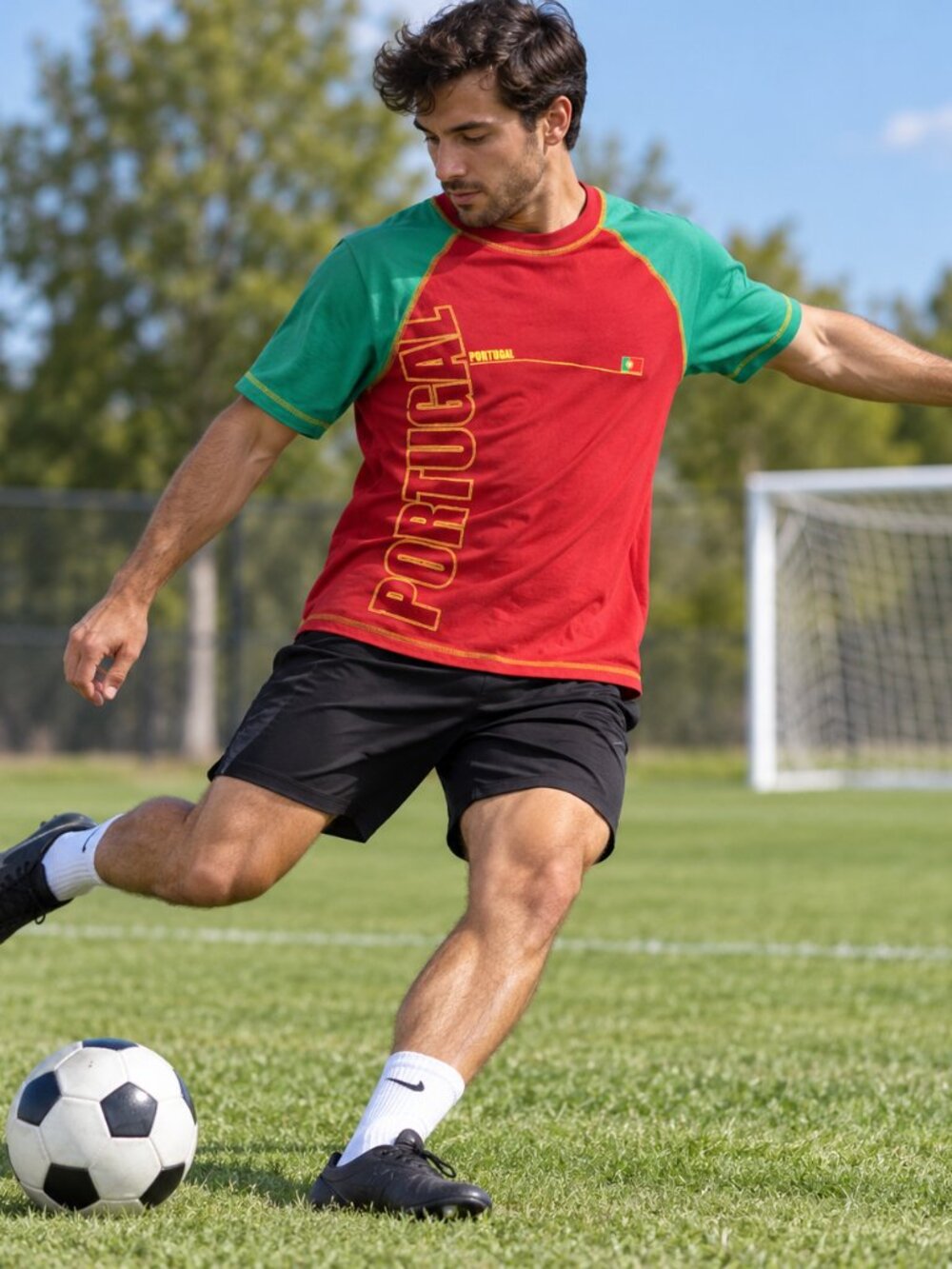 Mens Portugal Soccer T-Shirt- (XL)